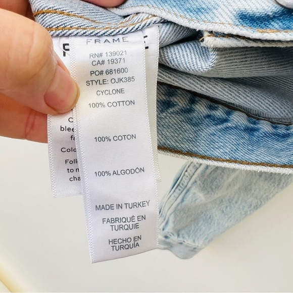 Frame Overlap Denim jacket in Cyclone, size L, E24 - Picture 8 of 10